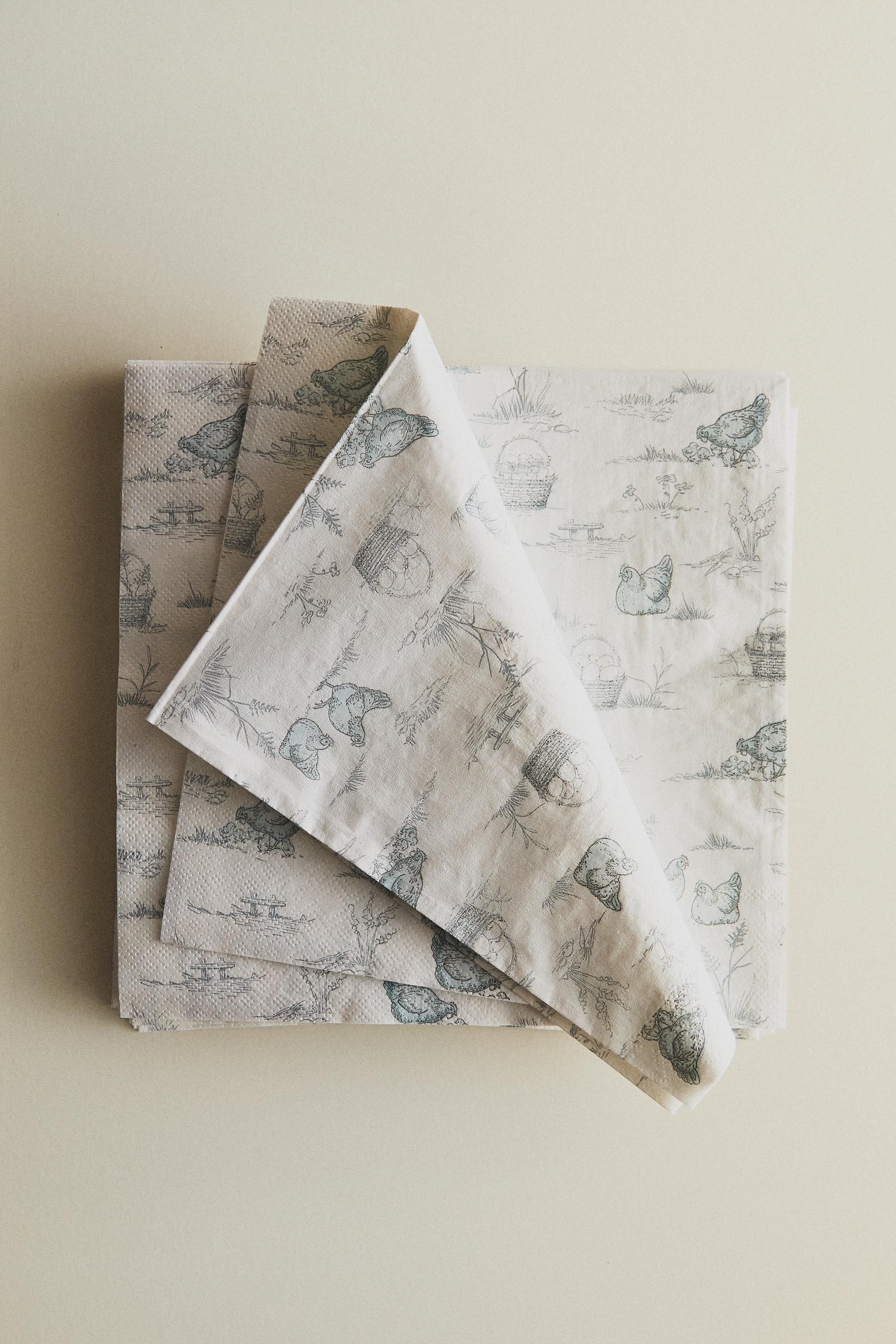 PRINTED PAPER NAPKIN PACK (PACK OF 20)
